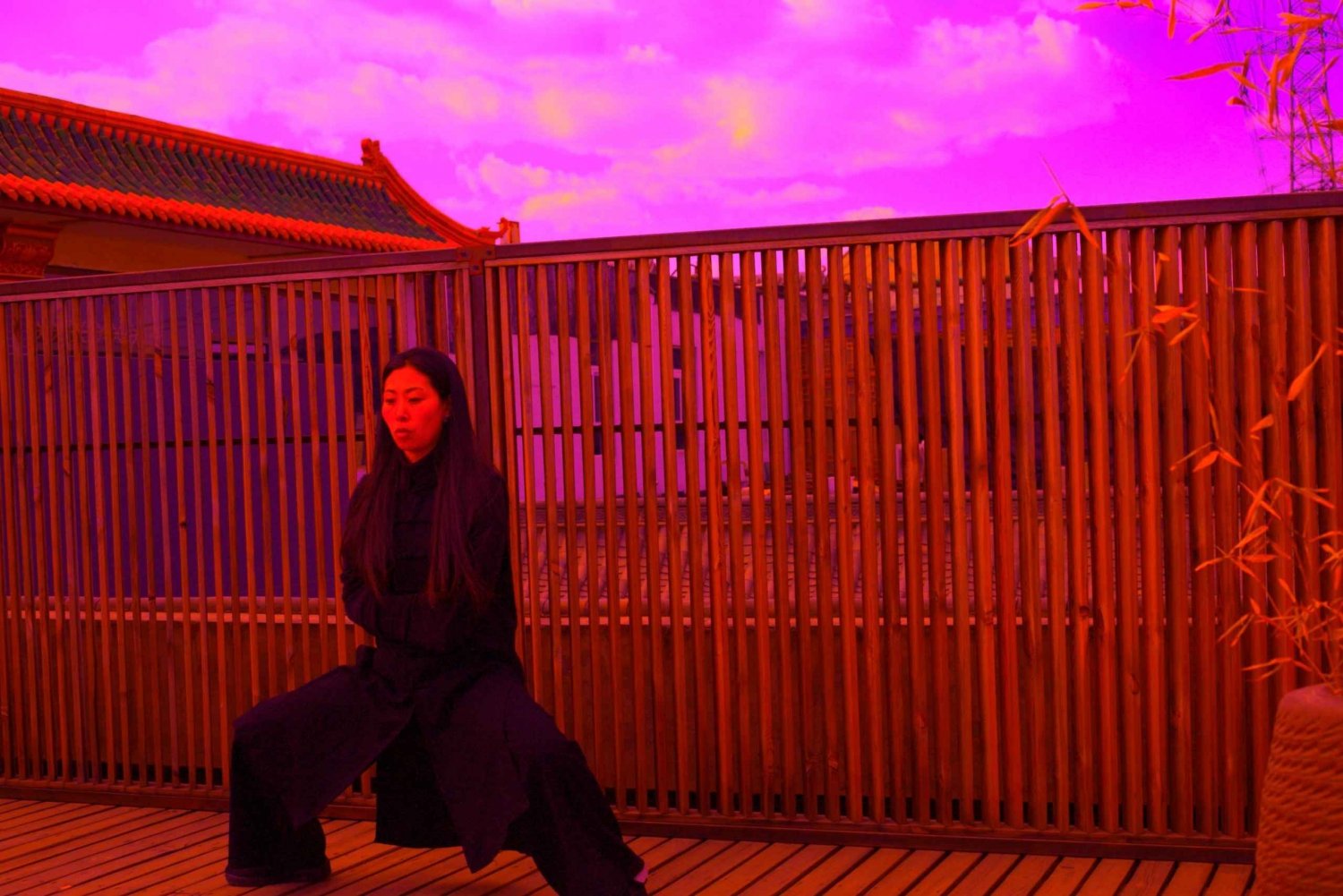 Chinesischer Kungfu-Kurs im alten Tempel neben der Verbotenen Stadt