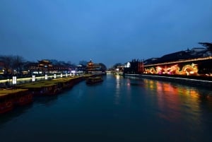 Nanjing:Cruzeiro noturno - Rio Qinhuai& Visita nocturna - Portão Zhonghua