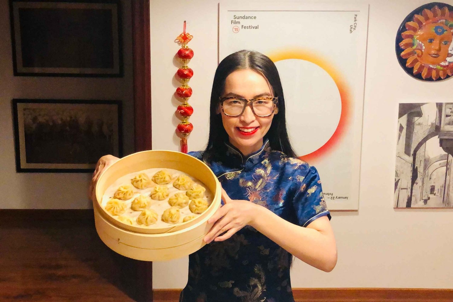 Lekcja gotowania online Dim Sum prowadzona przez szefa kuchni Sunflower Li