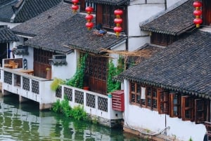 Shanghai：Ville ancienne, jardin de Yu, ville d'eau de Zhujiajiao en bus