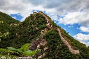 Liten gruppresa till två sektioner av kinesiska muren i Peking