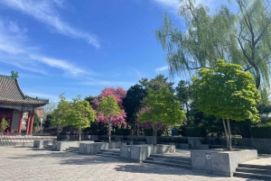 Zajęcia taiji na dziedzińcu hutongu