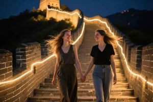 Twilight Glow ved Mutianyu Great Wall aften bustur + billet