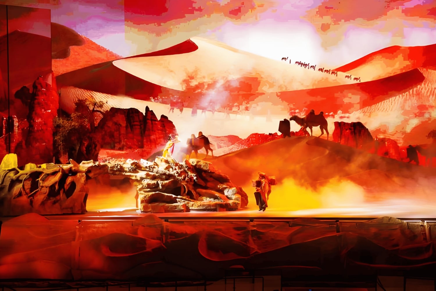 Xian: Biglietto per lo spettacolo 'Amore eterno' o 'Leggenda della campana del cammello'.