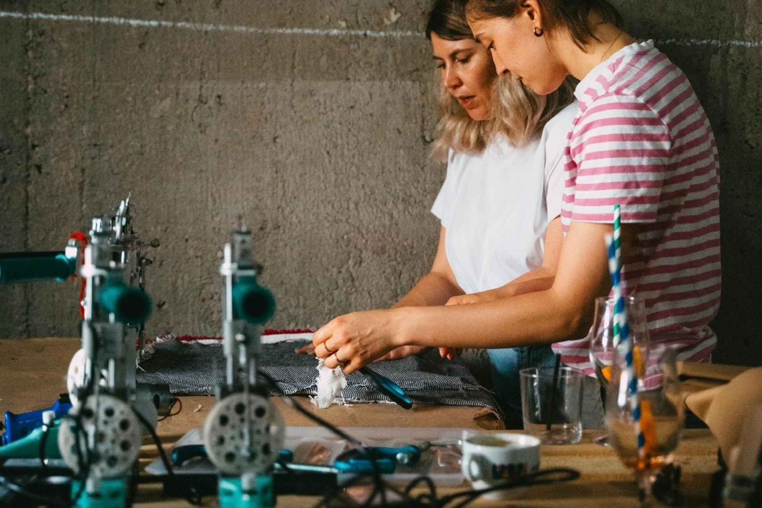 Belgrad: Tufting-Workshop mit 100 % Wolle