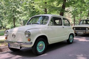 Museo di Tito e montagna Avala con auto d'epoca