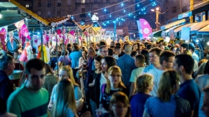 Belgrade night market on ,, Studentski park', for the frist time