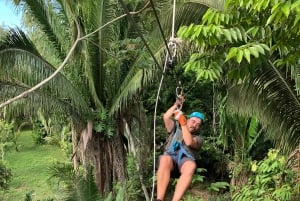 Belize City: Cave Tubing & Zipline Adventure Tour