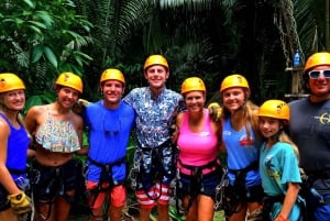 From Belize City: Zip Lining and Cave Tubing Adventure