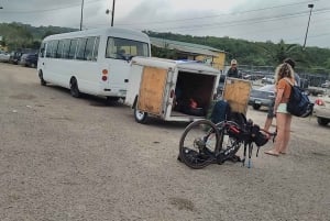 From Flores Guatemala: to Caye Caulker Belize Van + Ferry