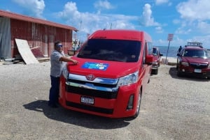 From Your Hotel in San Ignacio to Caye Caulker/Van + Ferry