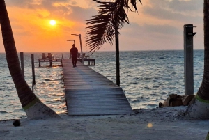 From Your Hotel in San Ignacio to Caye Caulker/Van + Ferry