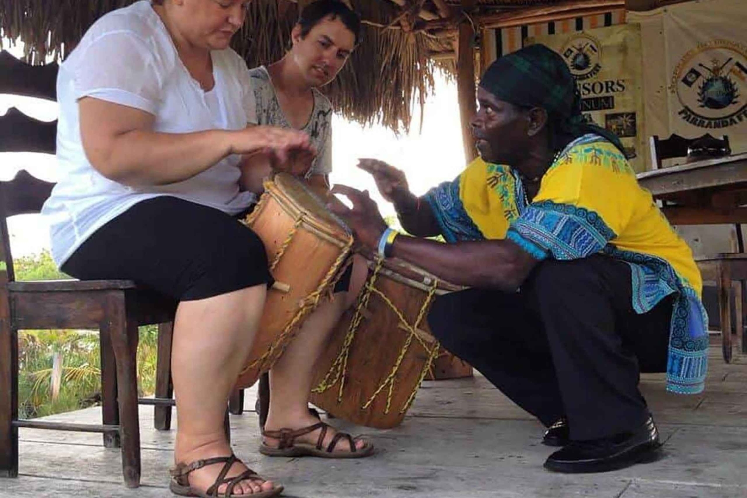 Garifuna Drumming Class with Sunset Dinner