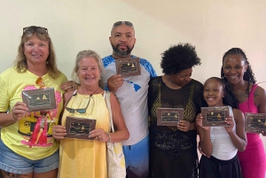 San Pedro, Belice: clase de arte en bambú con cócteles sin alcohol y aperitivos.