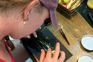 San Pedro, Belice: clase de arte en bambú con cócteles sin alcohol y aperitivos.