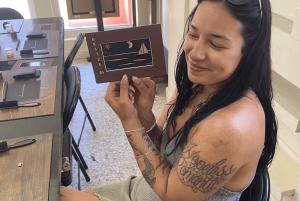 San Pedro, Belice: clase de arte en bambú con cócteles sin alcohol y aperitivos.