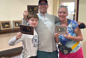 San Pedro, Belice: clase de arte en bambú con cócteles sin alcohol y aperitivos.