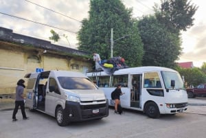 Tikal: From your hotel in Tikal to San Pedro Ambergris Belize Bus + Ferry