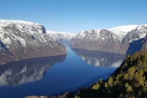 Bergen: wioska wikingów, rejs po fiordzie Nærøyfjord i kolejka Flåm