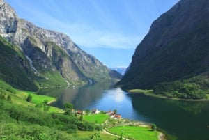 Bergen: wioska wikingów, rejs po fiordzie Nærøyfjord i kolejka Flåm
