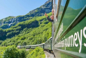 Bergen: wioska wikingów, rejs po fiordzie Nærøyfjord i kolejka Flåm