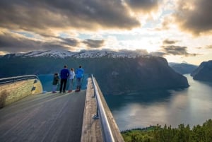 Bergen: Nærøyfjorden, Flåm und Stegastein – geführte Bustour
