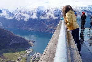 Bergen: Nærøyfjorden, Flåm und Stegastein – geführte Bustour