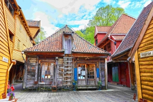 Bergen: Sightseeingtur til fods med færgetur