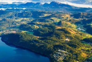 Os fiordes são mais bem vistos de cima!