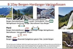 Privétour Hardangerfjord veerbootcruise vøringsfossen wandeltocht