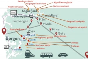 Privétour Hardangerfjord veerbootcruise vøringsfossen wandeltocht