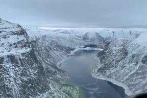 Fra Bergen: Trolltunga og fossefall – helikoptertur