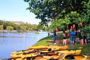 Berlin : excursion de 2 heures en kayak en soirée sur le canal Landwehr