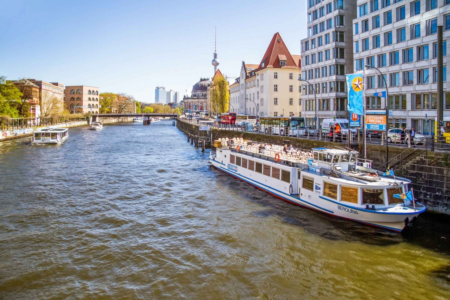 Berlijn: boottocht over de rivier de Spree