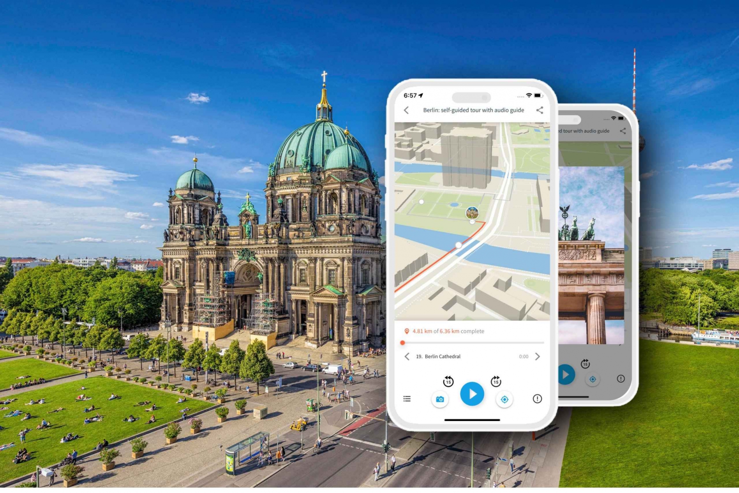 Berlin city tour: audio guide in your smartphone