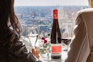 Berlín: Ticket de entrada combinado para Panoramapunkt con Crémant en el Café