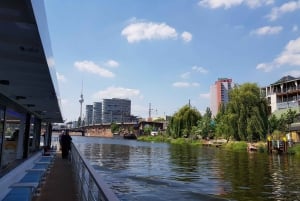 Berlin: East Side Gallery Spree Cruise in a Solar Catamaran