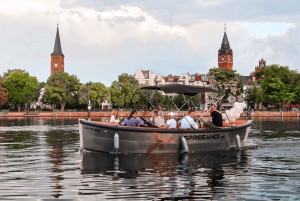 Berlino: Noleggio di barche elettriche per la guida autonoma 4 ore