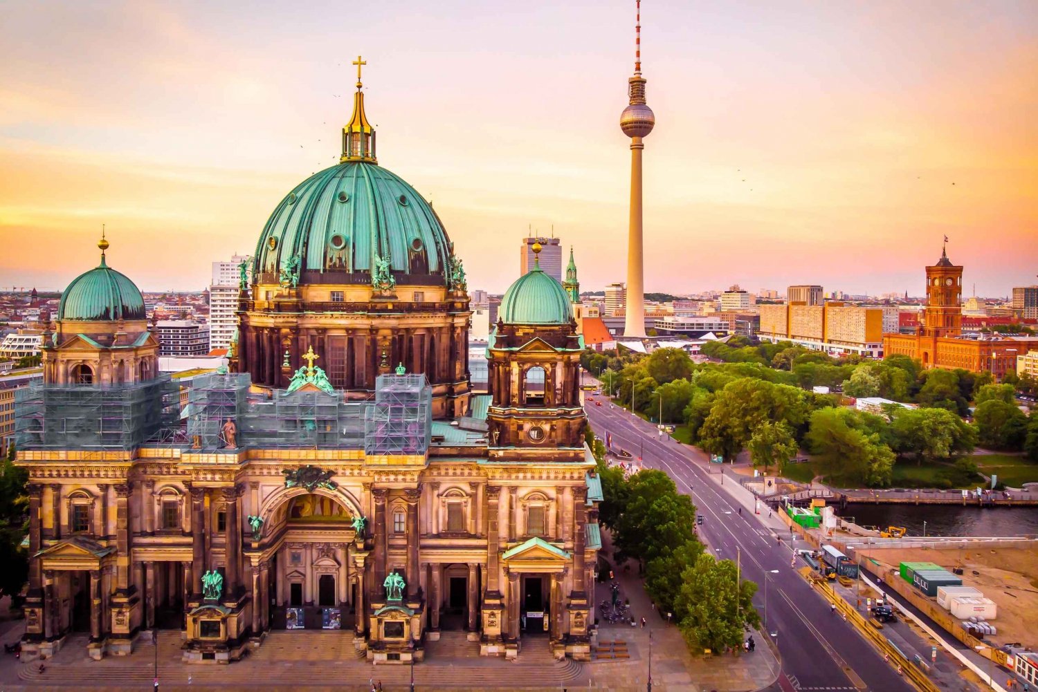 Berlin depuis le port de croisière de Rostock-Warnemünde