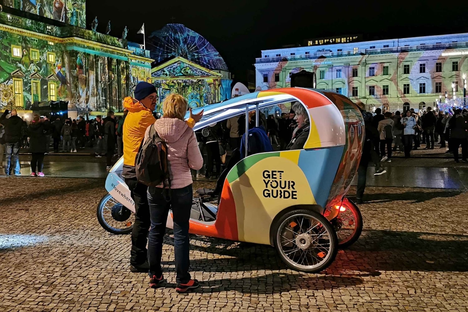 Berlin: Illuminated Berlin by Bike Taxi