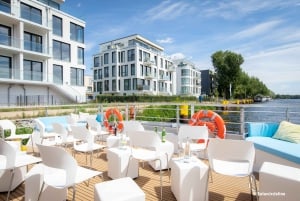 Berlin: East Side Gallery Spree Cruise in a Solar Catamaran
