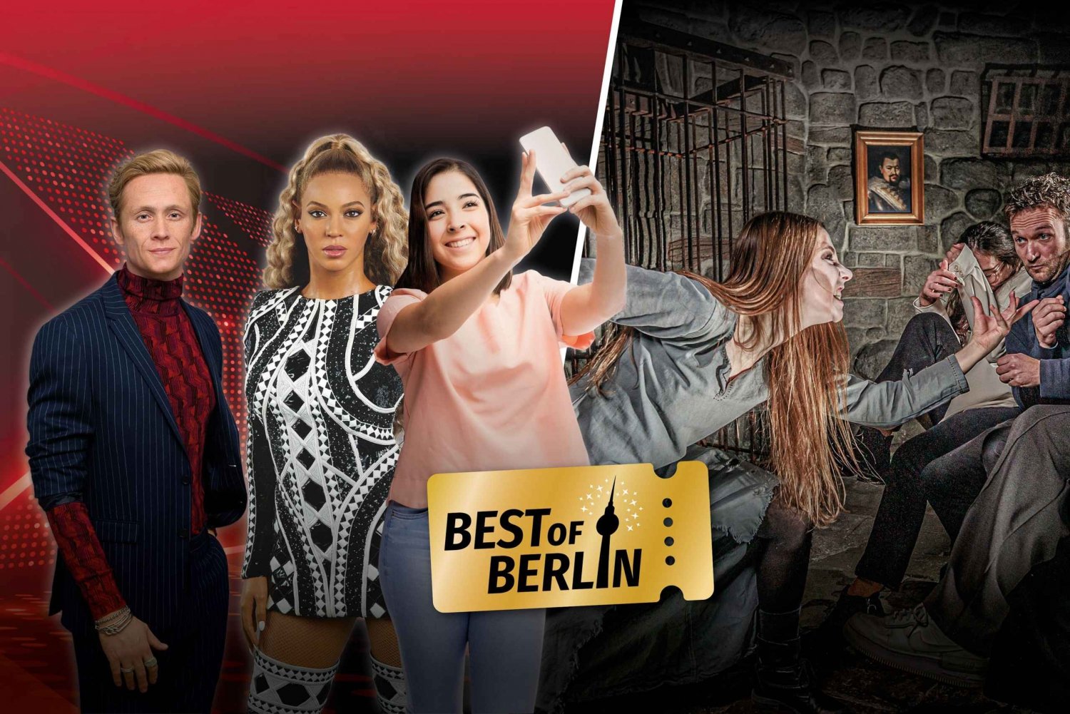 Berlin: Muzeum Madame Tussauds i bilet łączony do berlińskich lochów