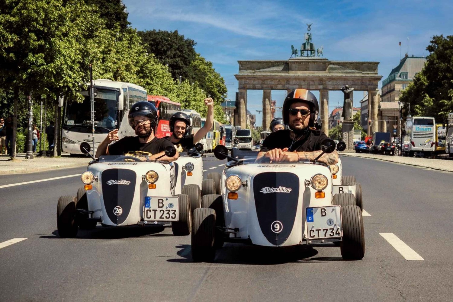Berlin - en sightseeingtur Sightseeingtur med självkörning i en Mini Hot Rod