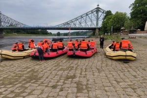 Dresden: Passeio de barco com o bote inflável Loschwitz - Radebeul