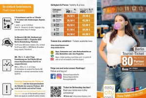 EasyCityPass Berlin: Strefa AB Transport publiczny i zniżki