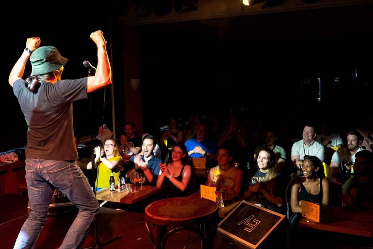 English Stand-Up Comedy Show with Free Pizza and Free Shots