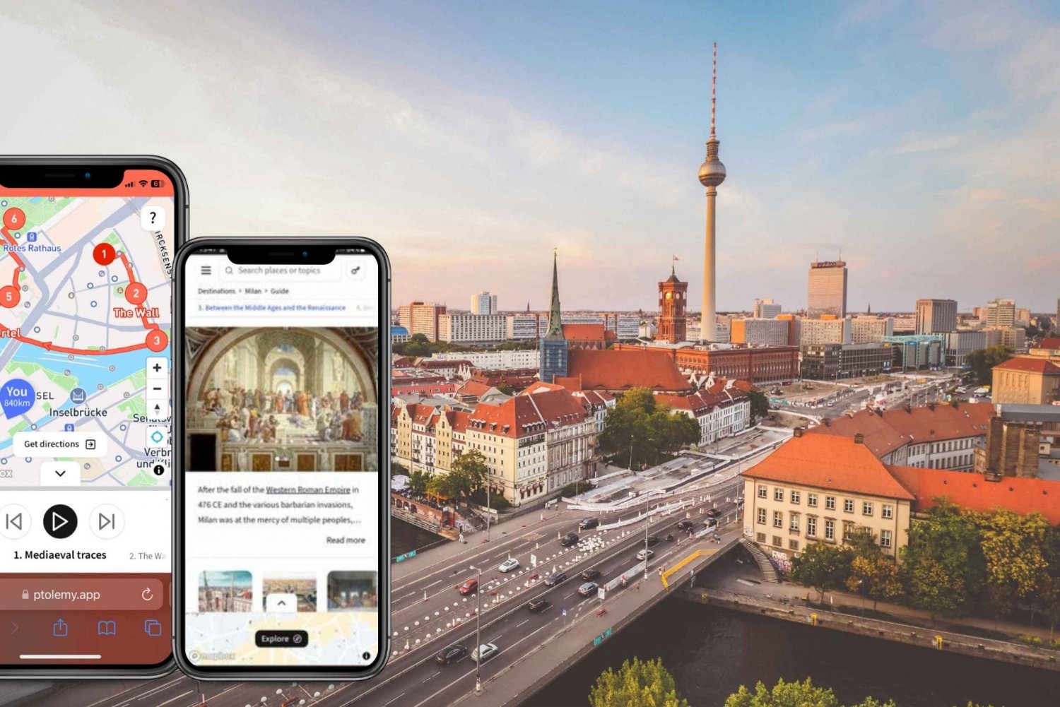 Berlin: Historisk selvguidet rundtur i byen på én gåtur