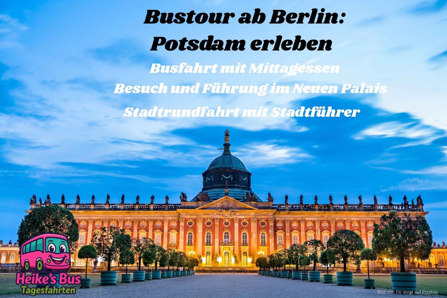 From Berlin: Guided tour of the New Palace, lunch, and city tour of Potsdam