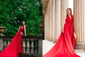 Einzigartiges Fotoshooting im fliegenden Kleid in Berlin