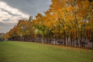 The Berlin Wall memorial in autumn